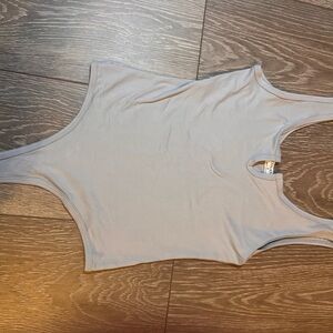 Zenana Outfitters Light Gray Bodysuit